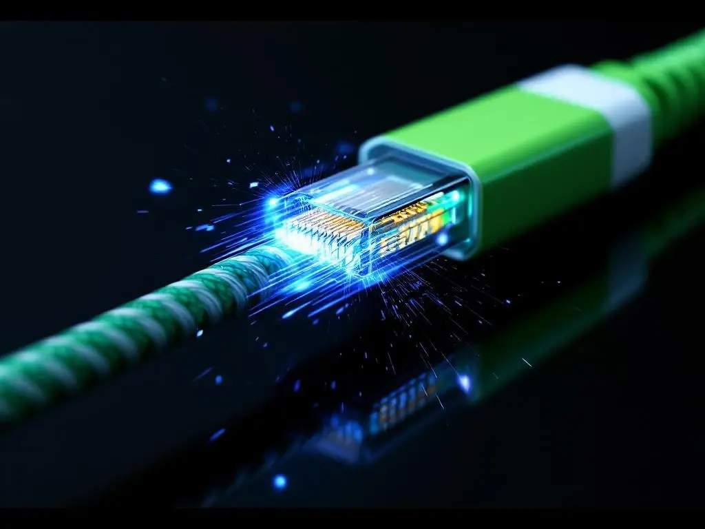 Vergelijking van afgeschermde datakabels met metalen vlechting versus onafgeschermde kabels met groene mantels